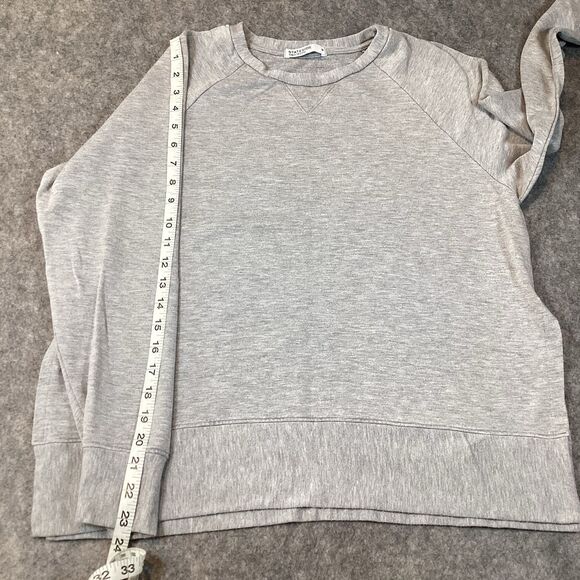 Stateside Women’s Medium Sweatshirt Crew Neck Light Gray Pullover Casual Boho - Picture 6 of 13